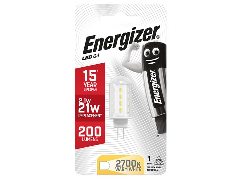 Energizer® LED G4 HIGHTECH Non-Dimmable Bulb, Warm White 200 lm 2.2W ENGS8099