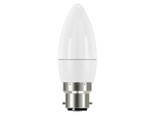 Energizer® LED BC (B22) Opal Candle Non-Dimmable Bulb, Warm White 470 lm 5.2W ENGS8850