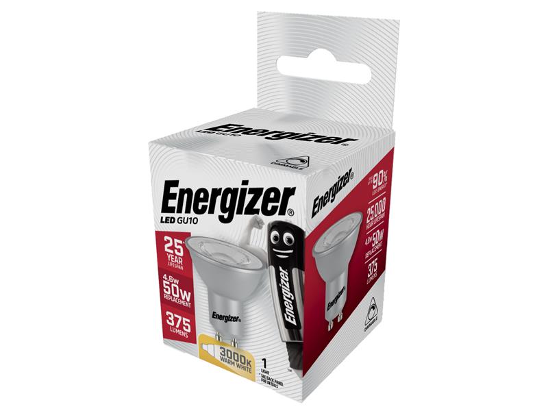 Energizer® LED GU10 HIGHTECH Dimmable Bulb, Warm White 345 lm 5.7W ENGS8874
