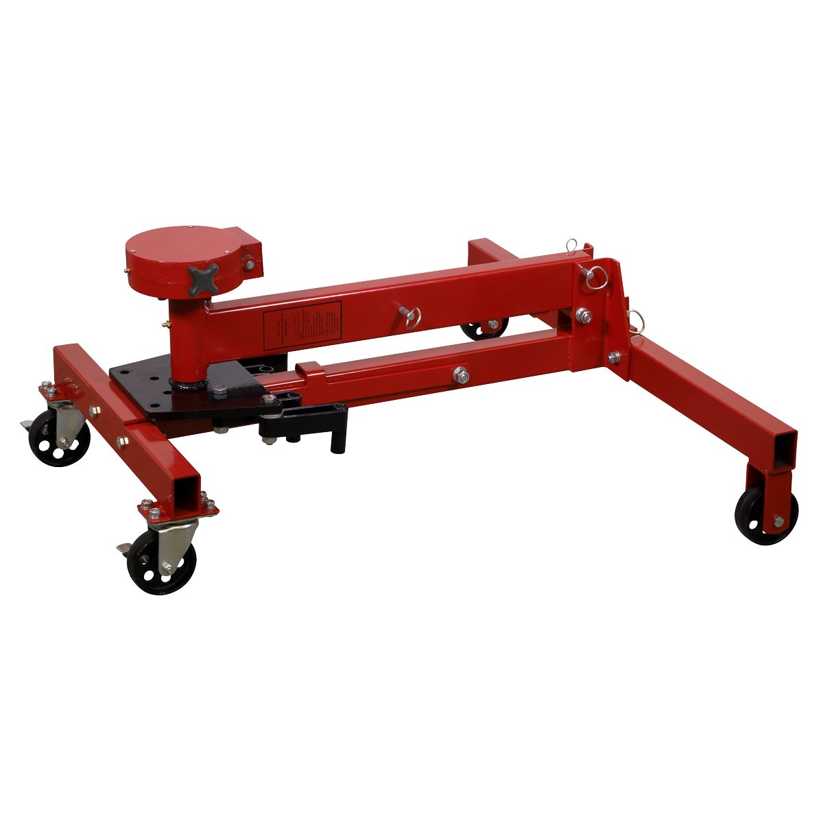 Sealey Folding 360� Rotating Engine Stand with Geared Handle Drive, 450kg Capacity ES480D