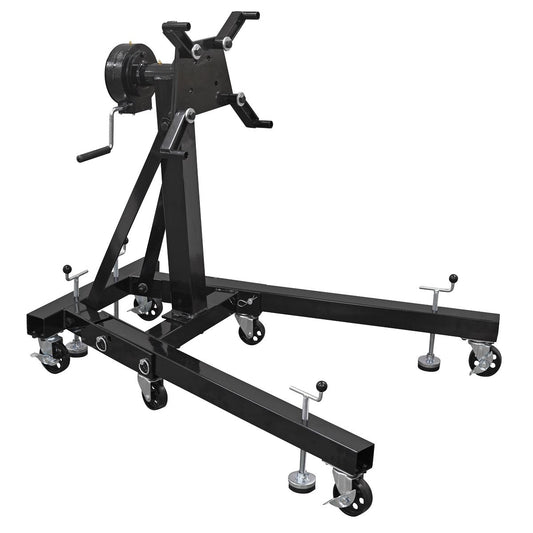 Sealey Folding 360 Rotating Engine Stand with Geared Handle Drive 680kg ES680D