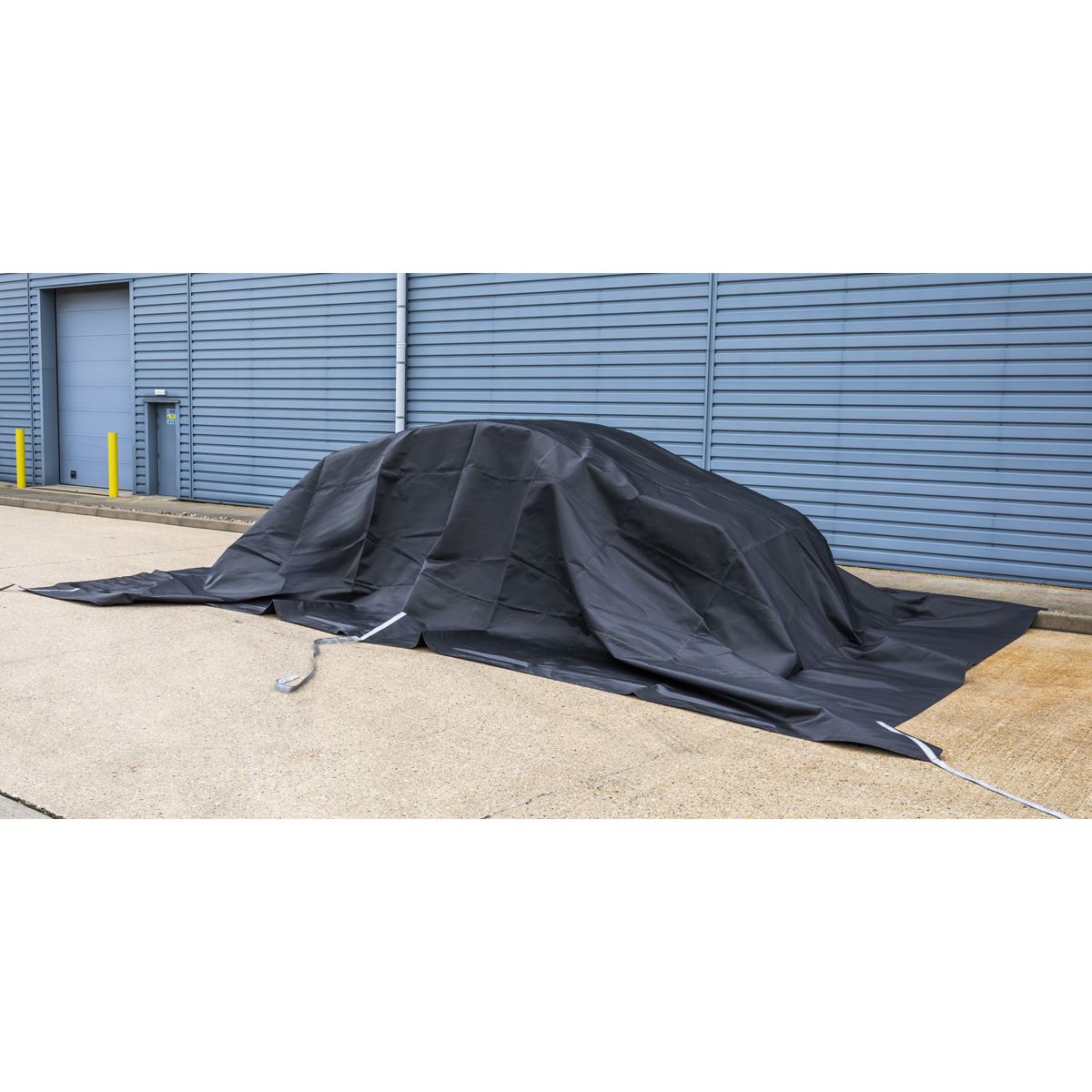Sealey Electric Vehicle Fire Safety Blanket High Silica PU Coated 6 x 8m EV1000