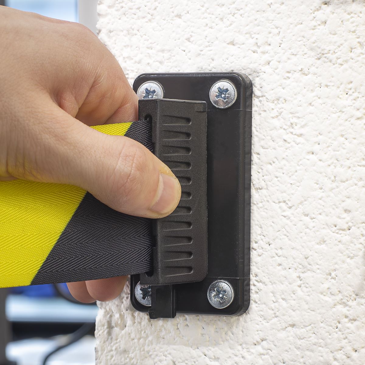 Sealey Wall Mounting Retractable Safety Belt Barrier With Steel Bracket EV22
