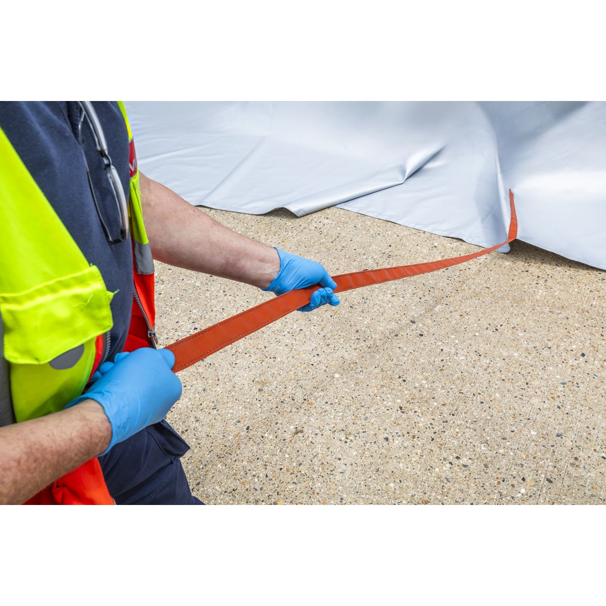 Sealey Electric Vehicle Fire Safety Blanket Silicone Coated 6 x 8m EV500
