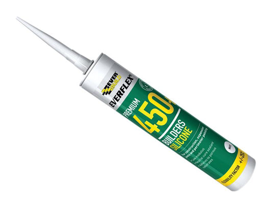 Everbuild Sika Everflex® 450 Builder's Silicone Sealant Clear 300ml EVB450CL