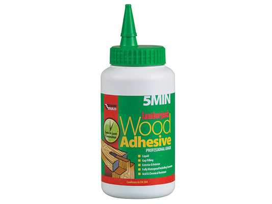 Everbuild Sika Lumberjack 5min Polyurethane Wood Adhesive Liquid 750g EVB5MINPU7