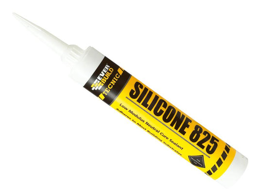 Everbuild Sika Tecnic Silicone 825 Sealant Black 380ml EVB825BK