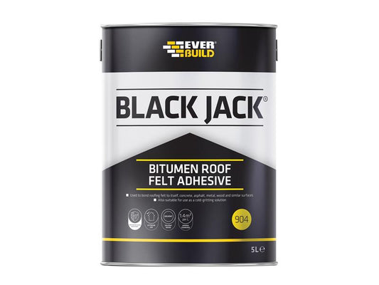 Everbuild Sika Black Jack® 904 Bitumen Roof Felt Adhesive 5 litre EVB90405