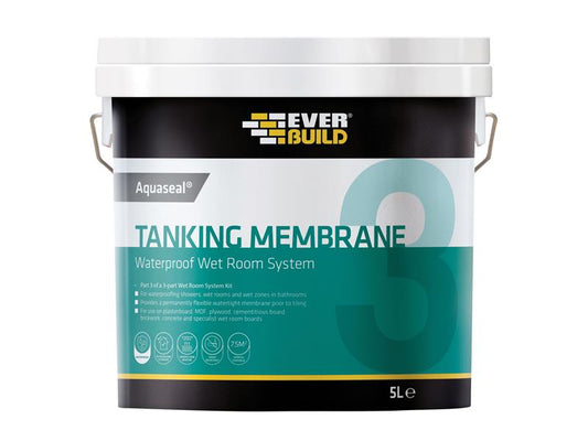 Everbuild Sika Aquaseal Waterproof Tanking Membrane 5 litre EVBAQWPTM