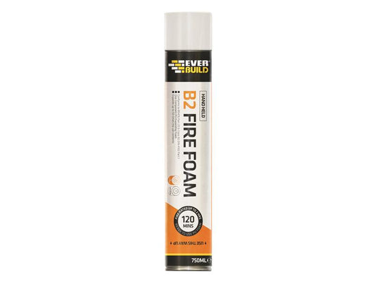 Everbuild Sika Fire Foam B2 Hand Grade Aerosol 750ml Quick Setting EVBB2FIREHAN