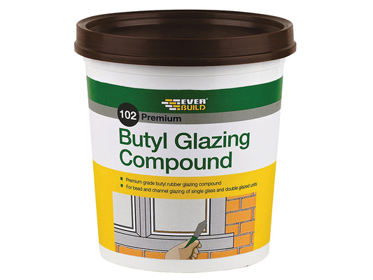 Everbuild Sika 102 Butyl Glazing Compound Brown 2kg EVBBUTGCB2KG
