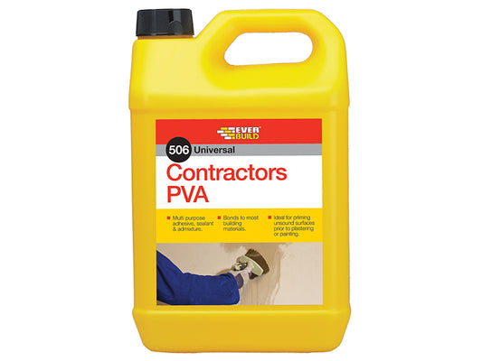 Everbuild Sika Contractor's PVA 5 litre EVBCONPVA5