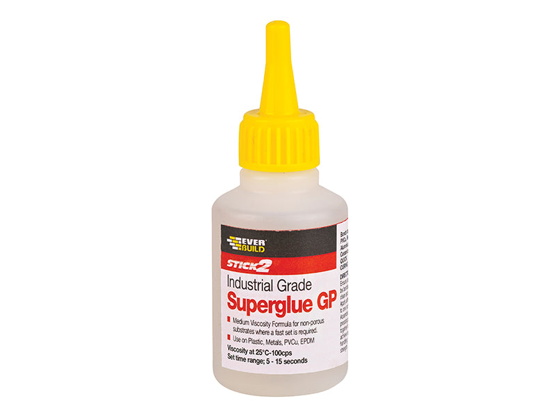 Everbuild Sika Industrial Superglue General Purpose 50g EVBCYN50