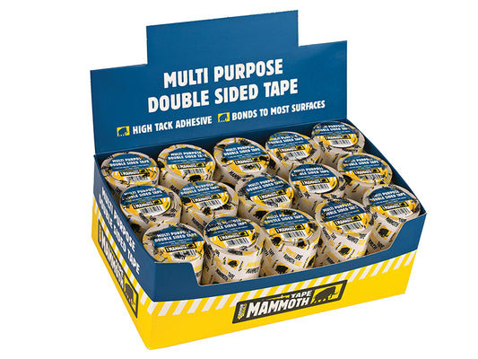 Everbuild Sika Double-Sided Tape 50mm x 5m Display 30 Pieces EVBDSTP530