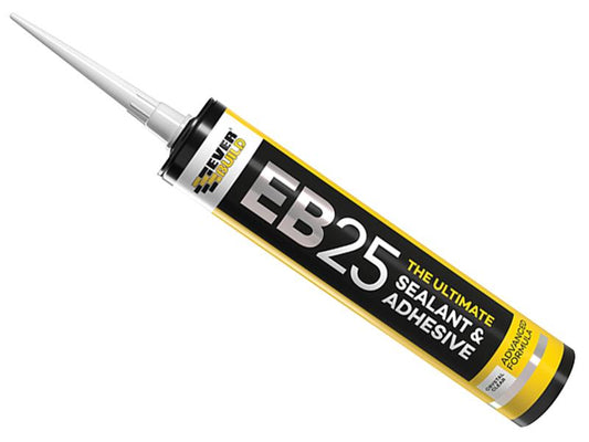 Everbuild Sika EB25 Hybrid Sealant Adhesive Clear 300ml EVBEB25CL