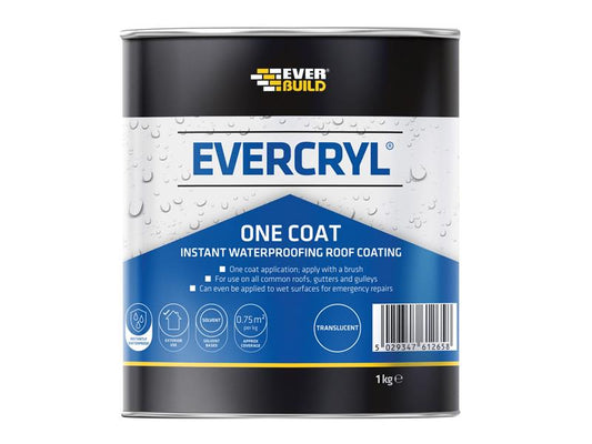 Everbuild Sika EVERCRYL® One Coat Clear 1kg EVBEVCCL01
