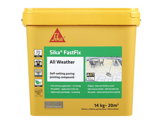 Everbuild Sika Sika® FastFix All Weather Deep Grey 14kg EVBFFIXDG14