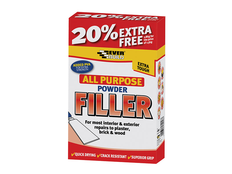 Everbuild Sika All Purpose Powder Filler 450g + 30% Free EVBFILL450