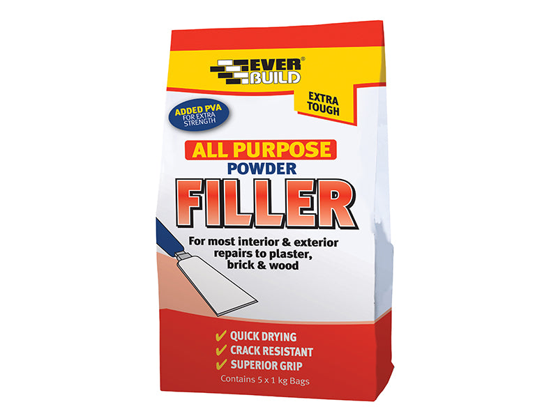 Everbuild Sika All Purpose Powder Filler 5kg EVBFILL5