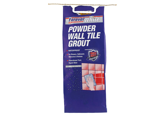 Everbuild Sika Forever White Powder Wall Tile Grout 3kg EVBFWGROUT3