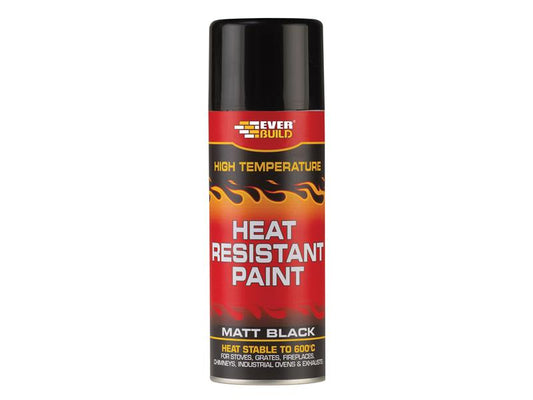 Everbuild Sika Heat Resistant Paint Aerosol 400ml EVBHEATPNT4