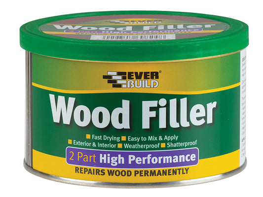 Everbuild Sika 2-Part High-Performance Wood Filler Mahogany 500g EVBHPWFMH500