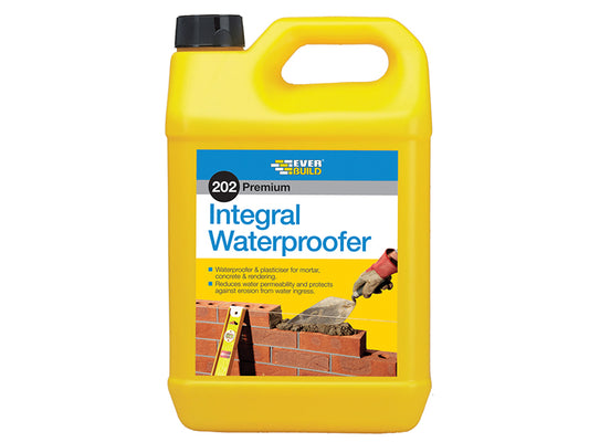 Everbuild Sika 202 Integral Liquid Waterproofer 5 litre EVBILW5L