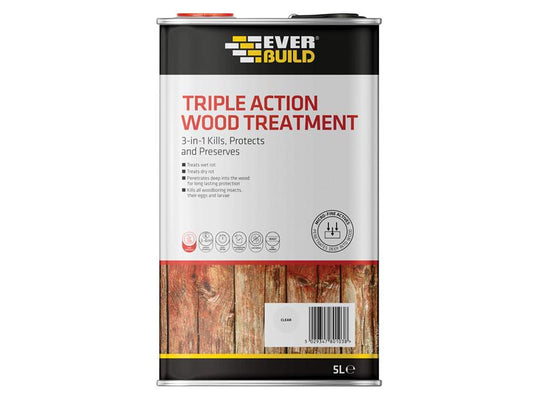 Everbuild Sika Triple Action Wood Treatment 1 litre EVBLJUN01