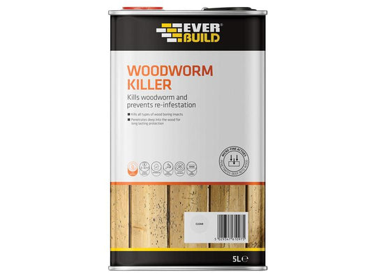 Everbuild Sika Woodworm Killer 5 litre EVBLJWORM05