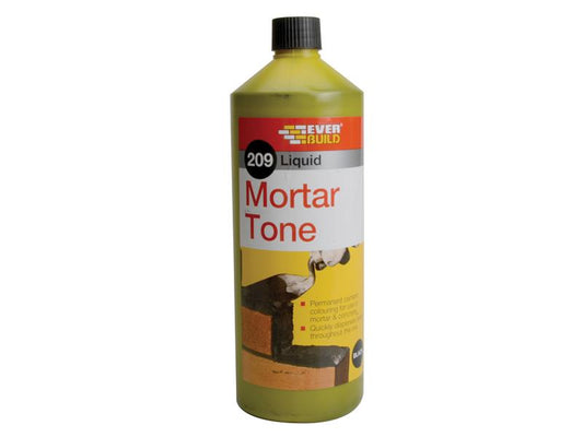 Everbuild Sika 209 Liquid Mortar Tone Black 1 litre EVBLMTBK1