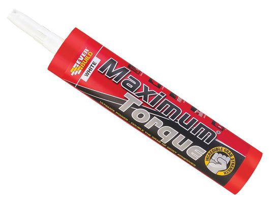 Everbuild Sika Maximum Torque Adhesive White 290ml EVBMAXTQWE