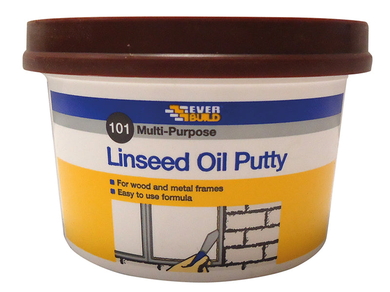 Everbuild Sika 101 Multi-Purpose Linseed Oil Putty Brown 500g EVBMPPB05