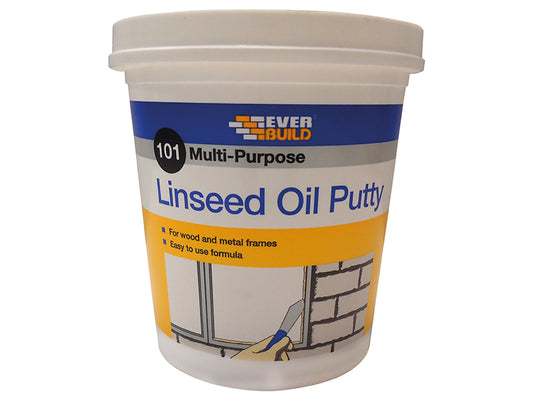 Everbuild Sika 101 Multi-Purpose Linseed Oil Putty Natural 2kg EVBMPPN2KG