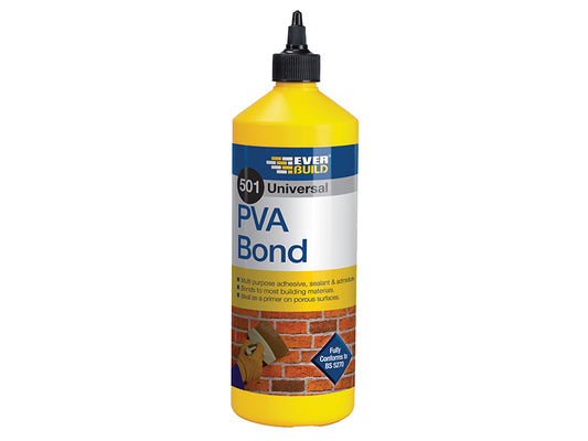 Everbuild Sika 501 Universal PVA Bond 1 litre EVBPVA1L