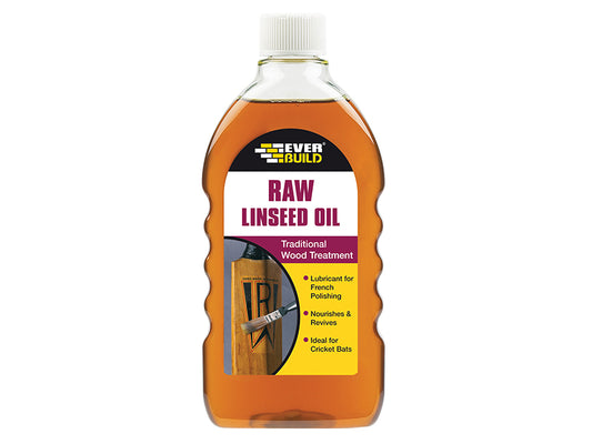 Everbuild Sika Raw Linseed Oil 500ml EVBRAWLIN