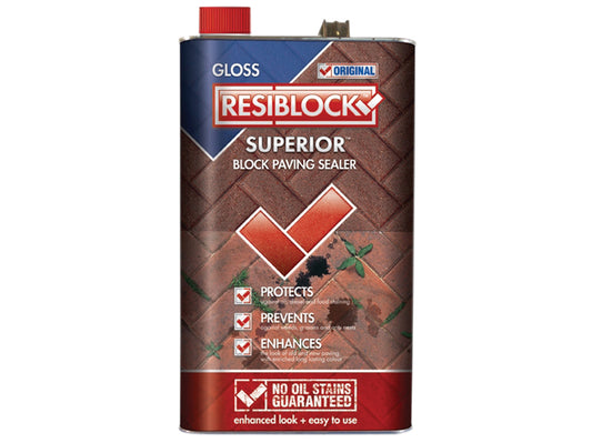 Everbuild Sika Resiblock Superior Original Gloss 5 litre EVBRBOGL5L