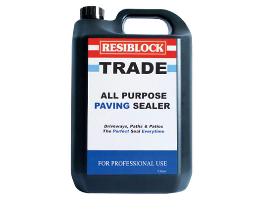 Everbuild Sika Resiblock All Purpose Paving Sealer 5 litre (Trade) EVBRBT5L