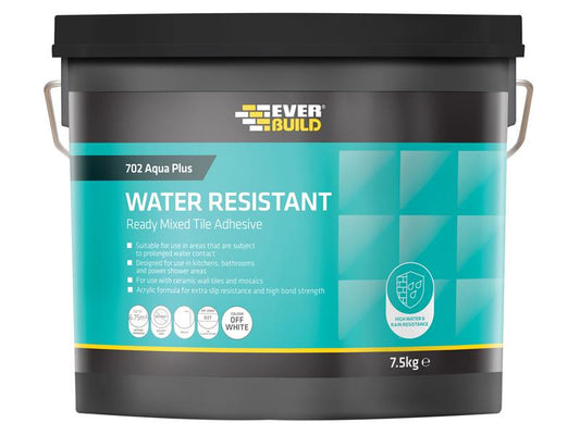 Everbuild Sika 702 Water Resistant Tile Adhesive 7.5kg/5 litre EVBRES05