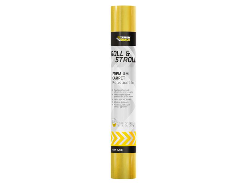 Everbuild Sika Roll & Stroll Premium Carpet Protector 600mm x 75m EVBROLL75