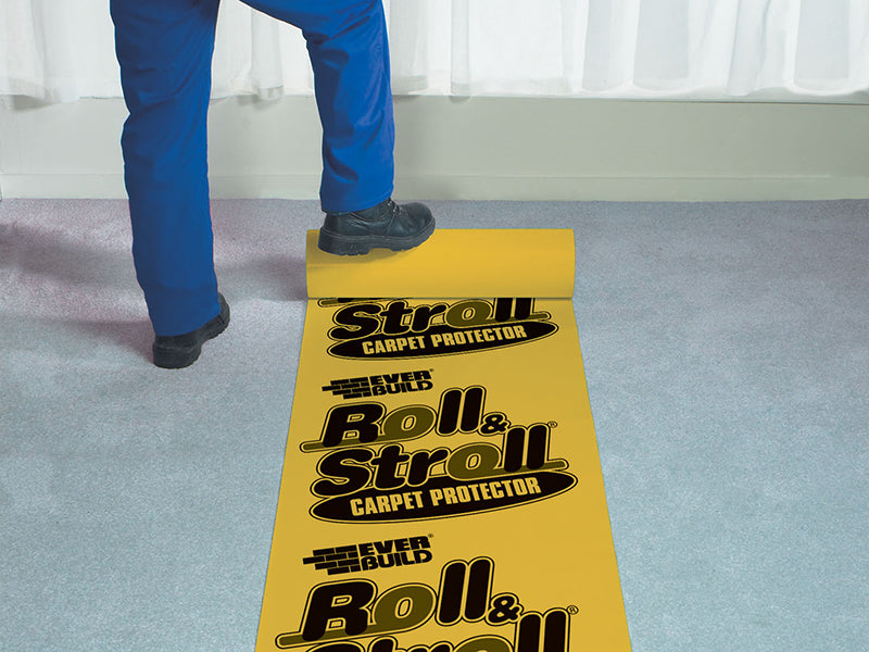 Everbuild Sika Roll & Stroll Premium Carpet Protector 600mm x 75m EVBROLL75