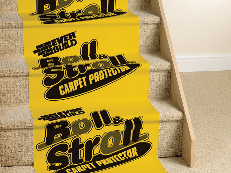 Everbuild Sika Roll & Stroll Premium Carpet Protector 600mm x 75m EVBROLL75
