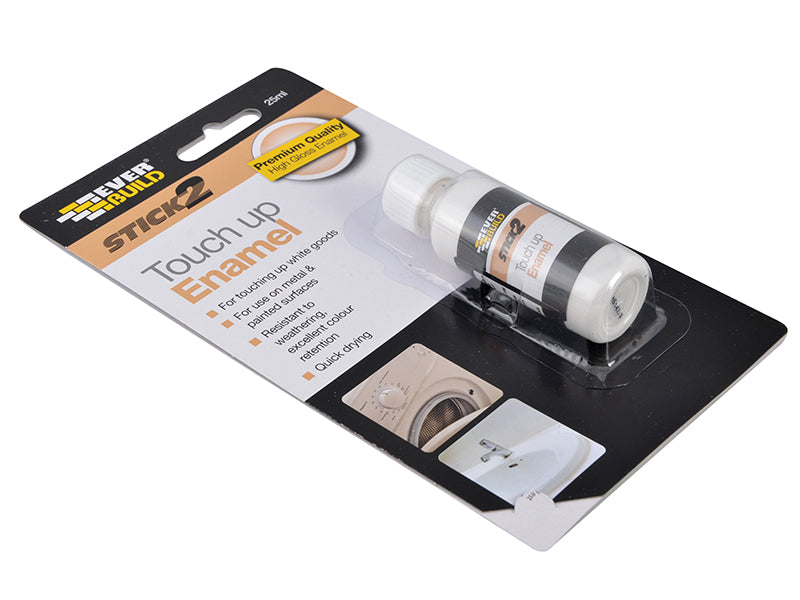 Everbuild Sika Stick2 Touch Up Enamel White 25ml EVBS2ENAMEL