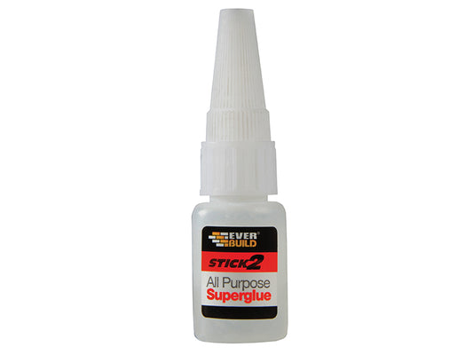 Everbuild Sika STICK2® All-Purpose Superglue Bottle 5g EVBS2SGB5G