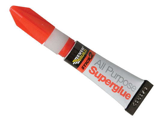 Everbuild Sika STICK2® All-Purpose Superglue Tube 3g EVBS2SUP03