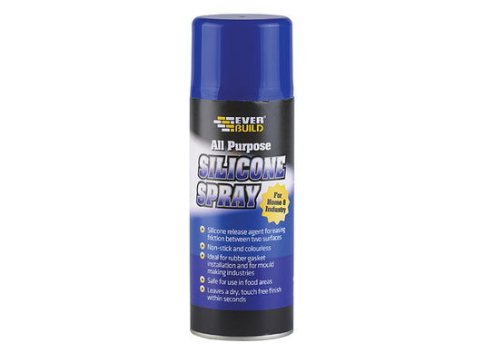 Everbuild Sika All Purpose Silicone Spray 400ml EVBSILSPRAY