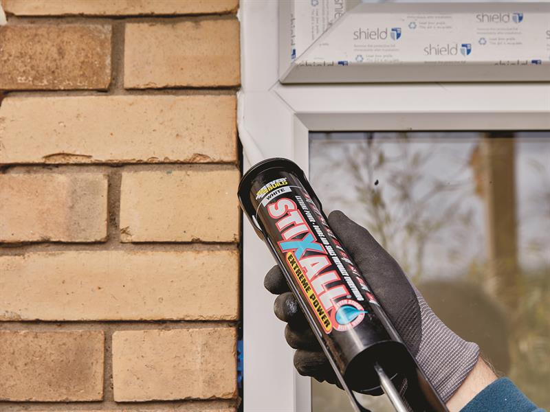 Everbuild Sika Stixall Extreme Power Cartridge Black 290ml EVBSTIXBK