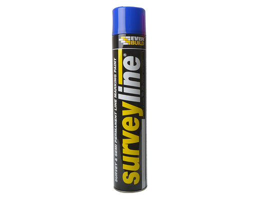 Everbuild Sika Survey Line® Marker Spray Blue 700ml EVBSURVEYBL