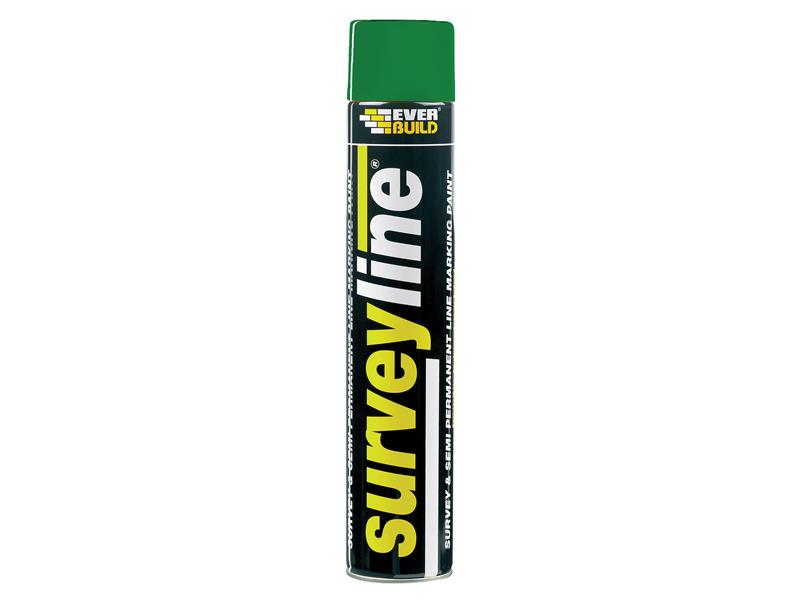 Everbuild Sika Survey Line® Marker Spray Green 700ml EVBSURVEYGR