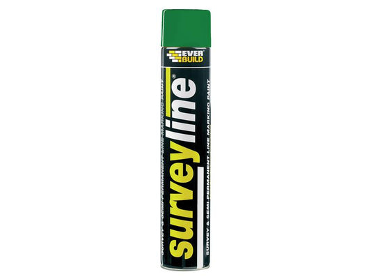 Everbuild Sika Survey Line® Marker Spray Green 700ml EVBSURVEYGR