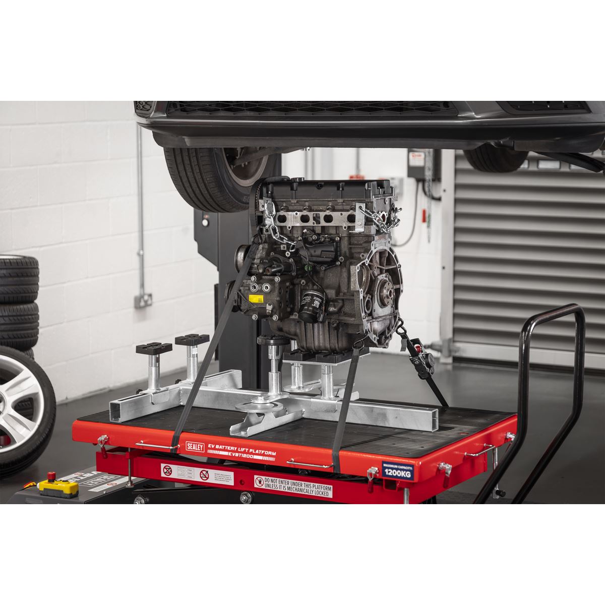 Sealey Lifting Platform Adaptor Engines Transmissions Fits Jack Saddles EVBT05